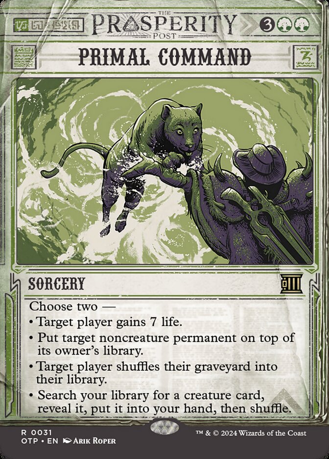 Comando Primário / Primal Command - Magic: The Gathering - MoxLand