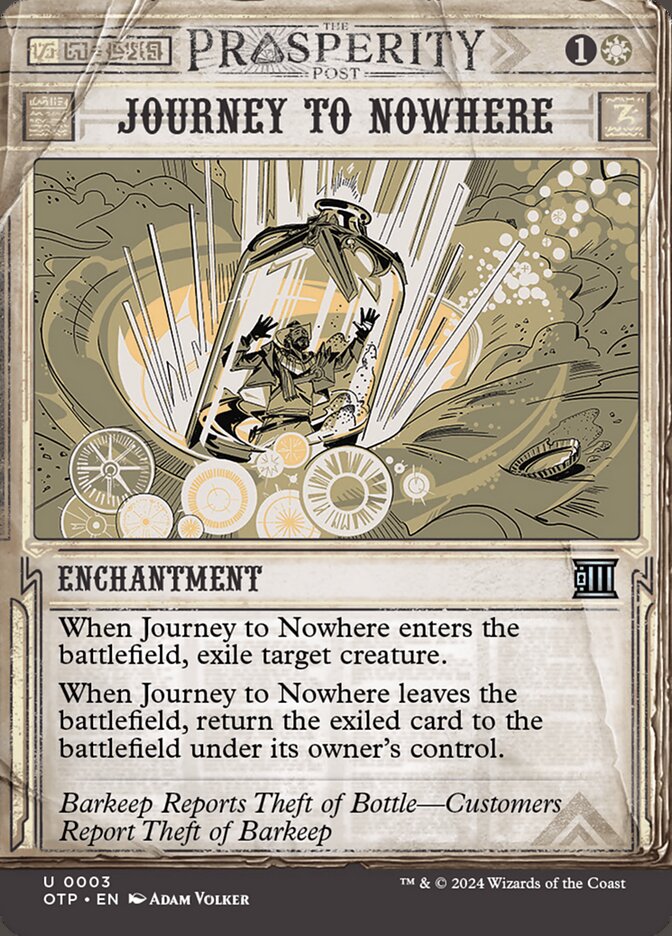 Jornada a Lugar Nenhum / Journey to Nowhere - Magic: The Gathering - MoxLand