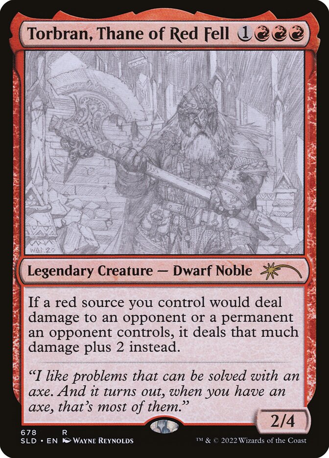 Torbran, Tano de Lapa Vermelha / Torbran, Thane of Red Fell - Magic: The Gathering - MoxLand