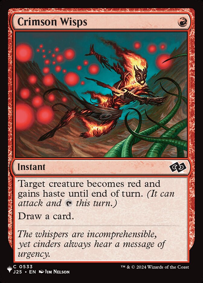 Fogos-Fátuos Escarlates / Crimson Wisps - Magic: The Gathering - MoxLand