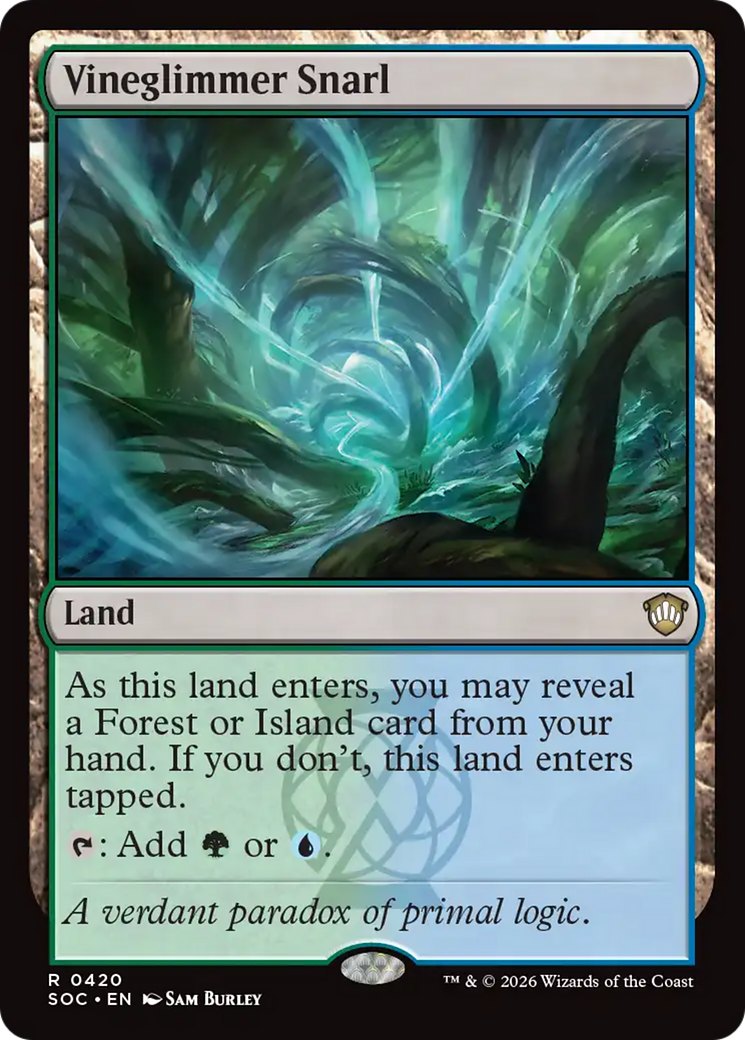 Liame da Luminovinha / Vineglimmer Snarl - Magic: The Gathering - MoxLand