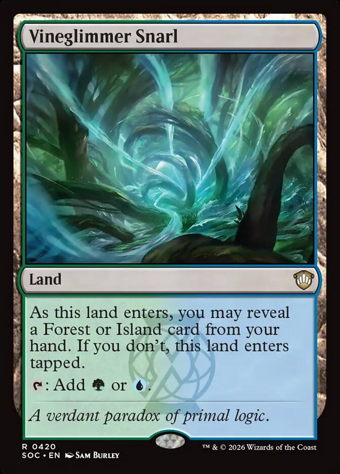 Liame da Luminovinha / Vineglimmer Snarl - Magic: The Gathering - MoxLand