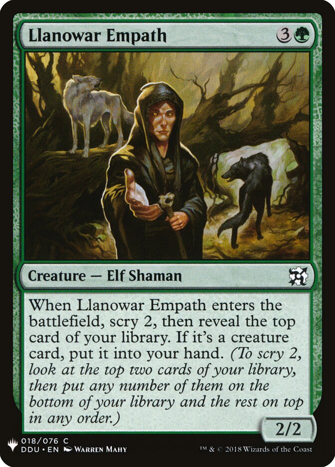 Telepata de Llanowar / Llanowar Empath - Magic: The Gathering - MoxLand
