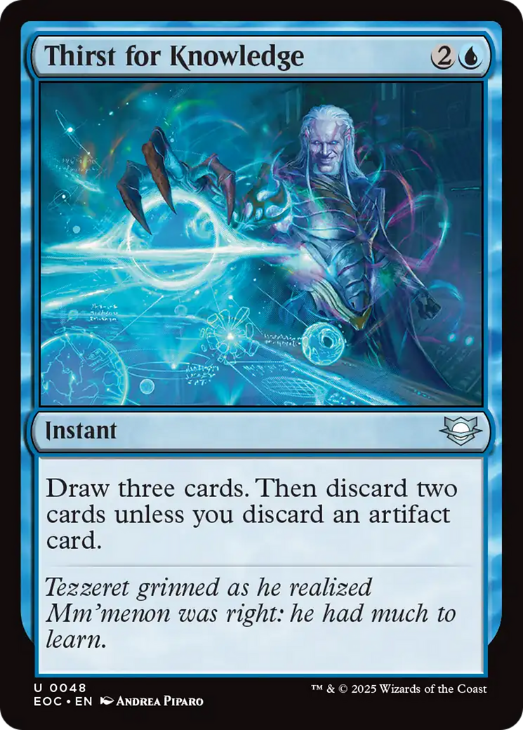 Sede por Conhecimento / Thirst for Knowledge - Magic: The Gathering - MoxLand