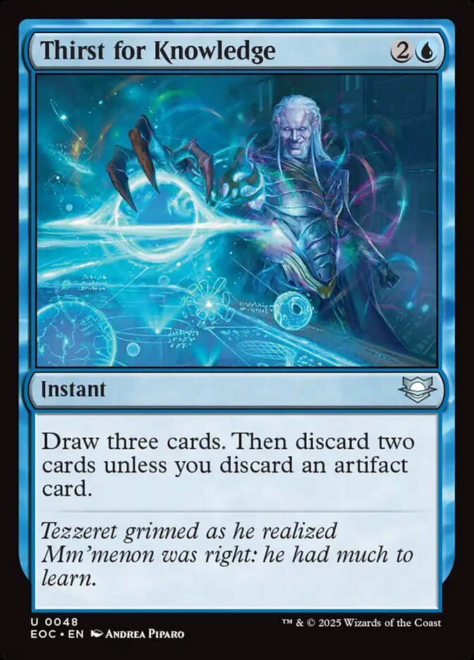 Sede por Conhecimento / Thirst for Knowledge - Magic: The Gathering - MoxLand