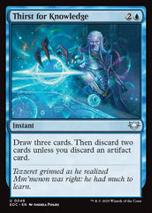 Sede por Conhecimento / Thirst for Knowledge - Magic: The Gathering - MoxLand