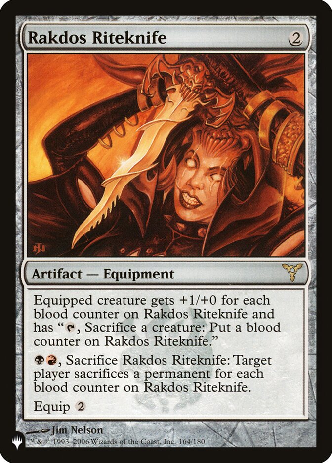 Adaga Ritualística Rakdos / Rakdos Riteknife - Magic: The Gathering - MoxLand