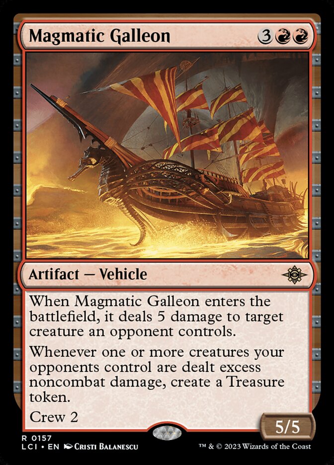 Galeão Magmático / Magmatic Galleon - Magic: The Gathering - MoxLand