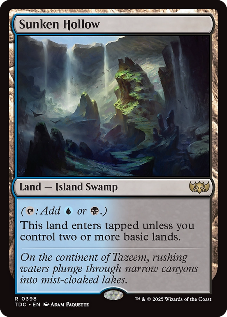Vale Afundado / Sunken Hollow - Magic: The Gathering - MoxLand