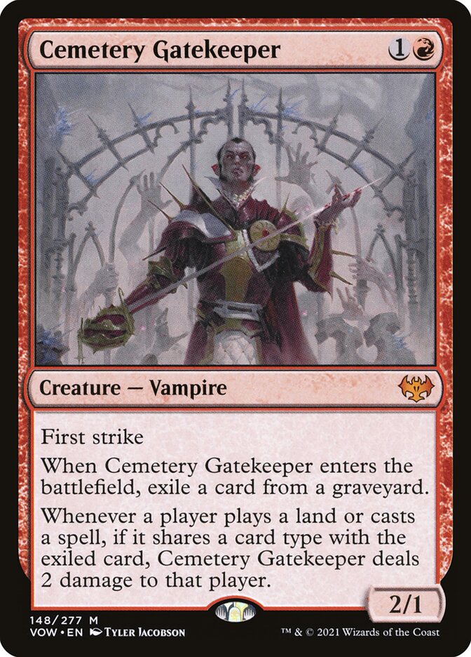 Porteiro do Sepulcrário / Cemetery Gatekeeper - Magic: The Gathering - MoxLand