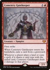 Porteiro do Sepulcrário / Cemetery Gatekeeper - Magic: The Gathering - MoxLand