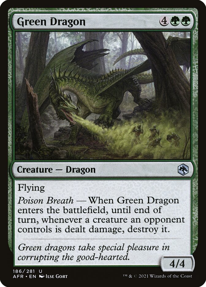 Dragão Verde / Green Dragon - Magic: The Gathering - MoxLand