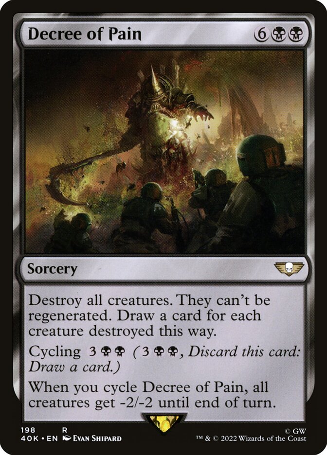 Decreto de Dor / Decree of Pain - Magic: The Gathering - MoxLand
