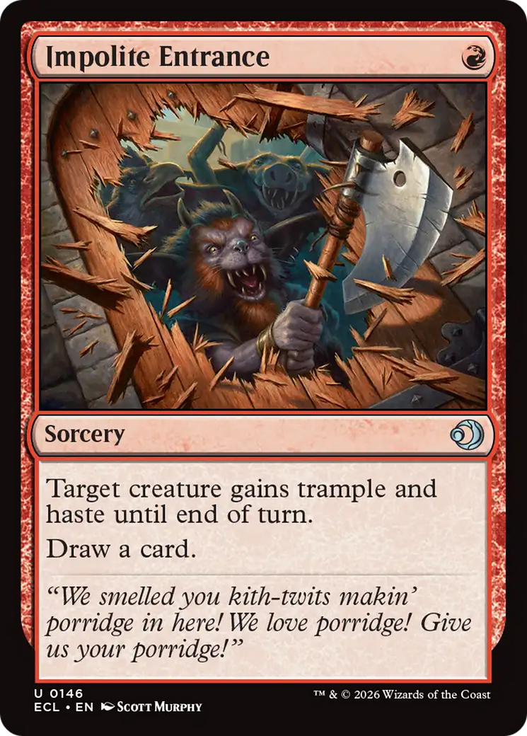 Chegada Grosseira / Impolite Entrance - Magic: The Gathering - MoxLand
