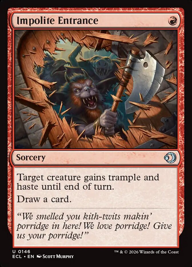 Chegada Grosseira / Impolite Entrance - Magic: The Gathering - MoxLand