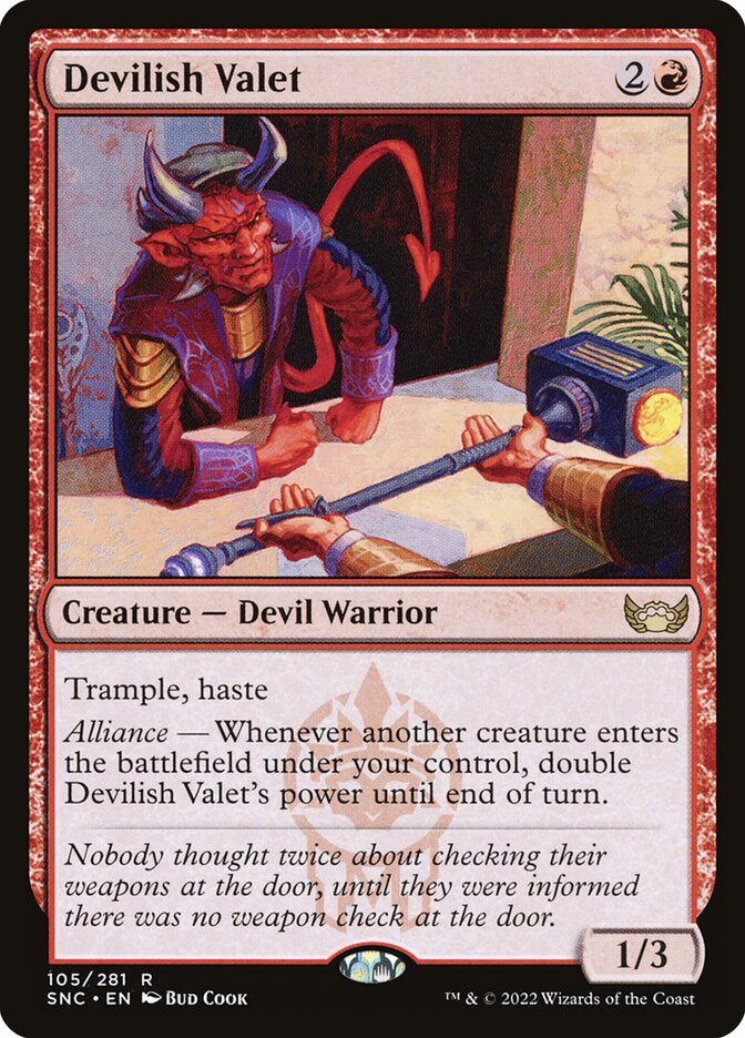 Recepcionista Diabólico / Devilish Valet - Magic: The Gathering - MoxLand
