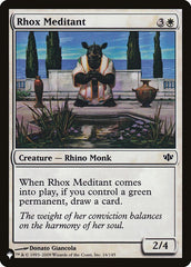 Meditador Rhox / Rhox Meditant - Magic: The Gathering - MoxLand