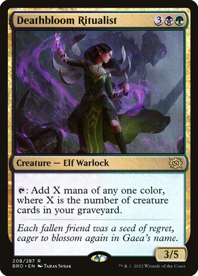 Ritualista Necroflor / Deathbloom Ritualist - Magic: The Gathering - MoxLand
