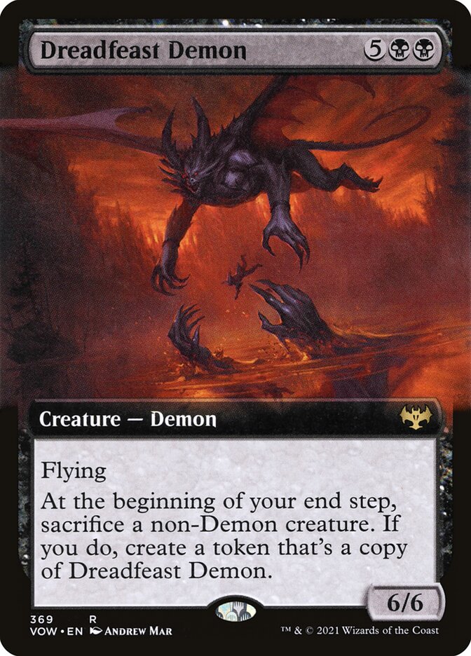 Demônio do Banquete Pavoroso / Dreadfeast Demon - Magic: The Gathering - MoxLand