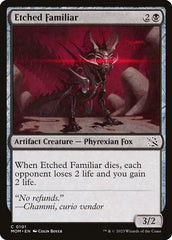 Familiar Gravado / Etched Familiar - Magic: The Gathering - MoxLand