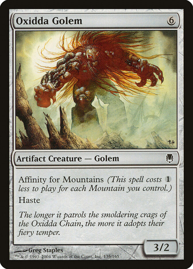 Golem de Óxida / Oxidda Golem - Magic: The Gathering - MoxLand