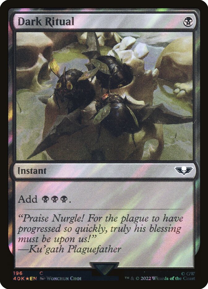 Ritual Sombrio / Dark Ritual - Magic: The Gathering - MoxLand