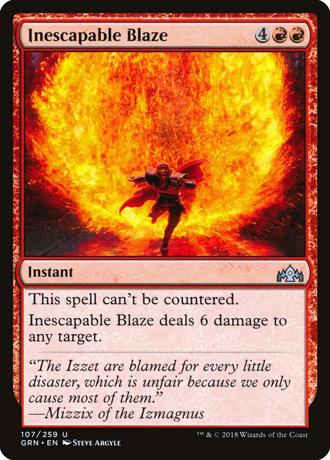 Labareda Inescapável / Inescapable Blaze - Magic: The Gathering - MoxLand