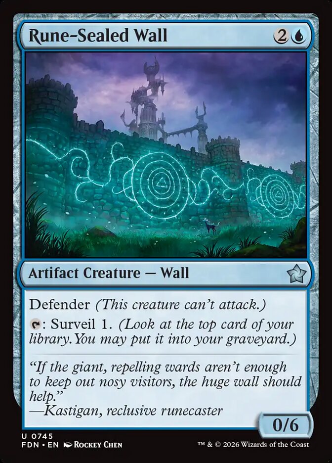 Rune-Sealed Wall - Magic: The Gathering - MoxLand