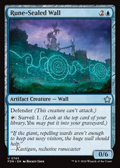 Rune-Sealed Wall - Magic: The Gathering - MoxLand