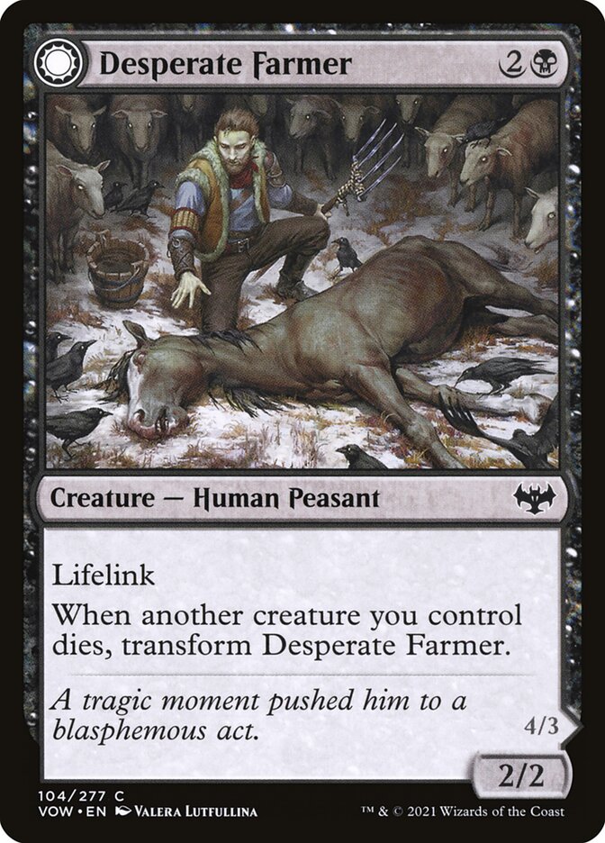 Fazendeiro Desesperado / Desperate Farmer - Magic: The Gathering - MoxLand