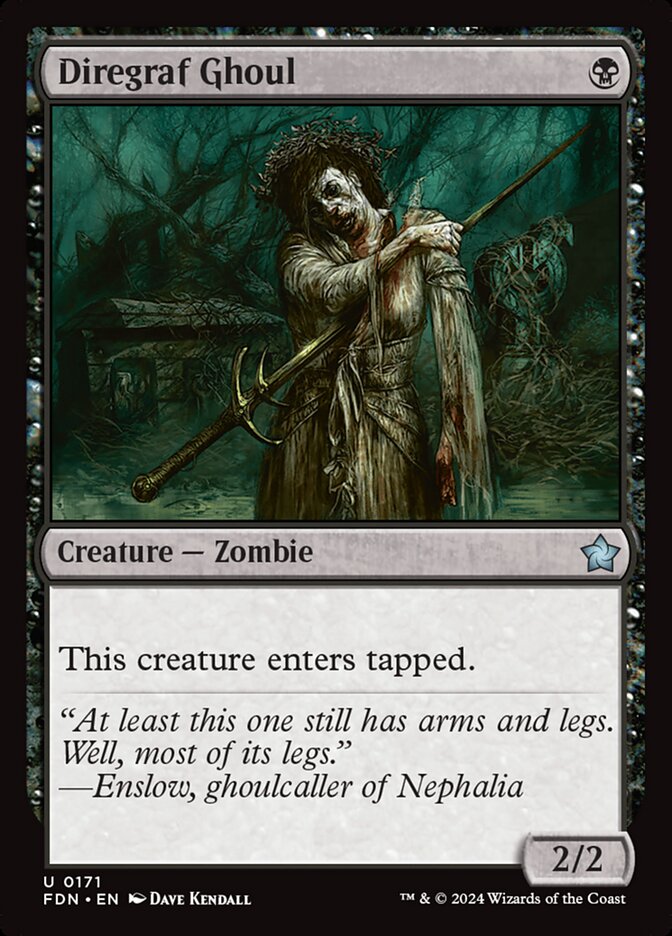 Carniçal do Cemitério do Terror / Diregraf Ghoul - Magic: The Gathering - MoxLand