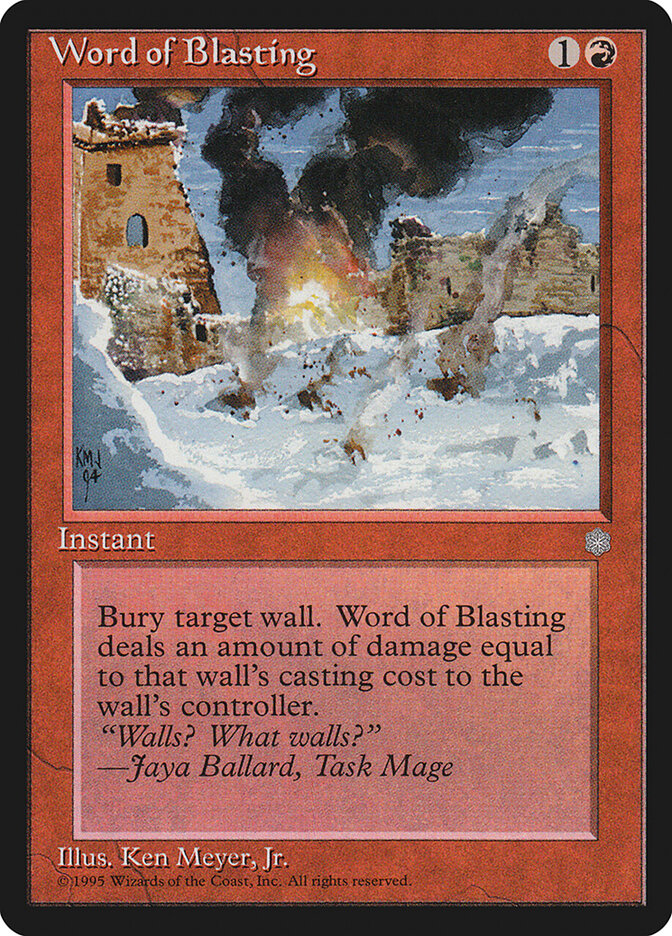 Palavra de Detonação / Word of Blasting - Magic: The Gathering - MoxLand