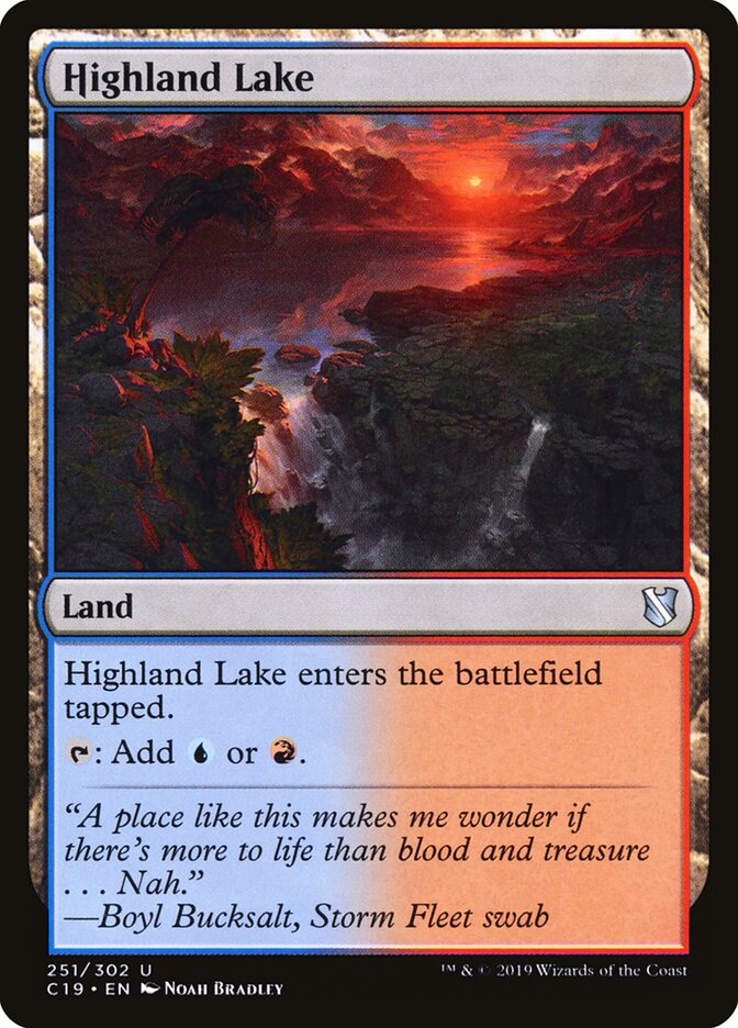 Lago Montanhês / Highland Lake - Magic: The Gathering - MoxLand