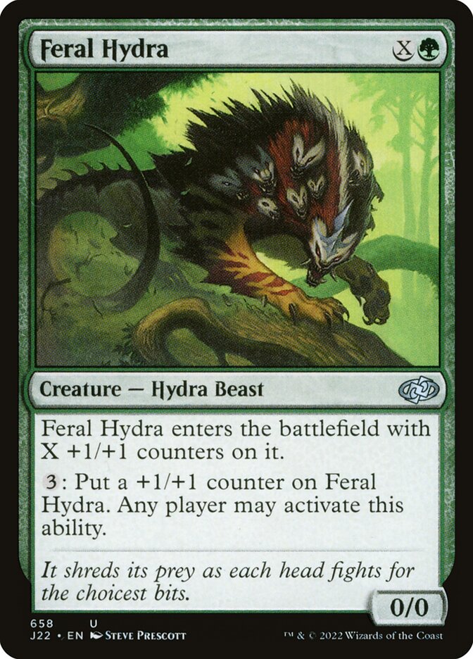Hidra Selvagem / Feral Hydra - Magic: The Gathering - MoxLand