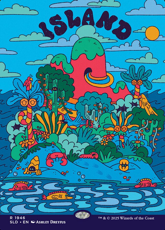 Ilha / Island - Magic: The Gathering - MoxLand