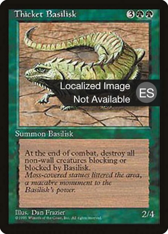 Basilisco do Bosque / Thicket Basilisk - Magic: The Gathering - MoxLand