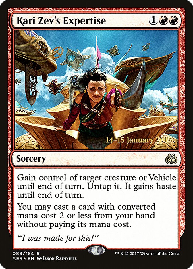 Especialidade de Kari Zev / Kari Zev's Expertise - Magic: The Gathering - MoxLand