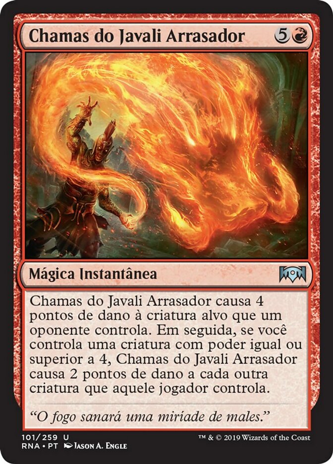 Chamas do Javali Arrasador / Flames of the Raze-Boar - Magic: The Gathering - MoxLand