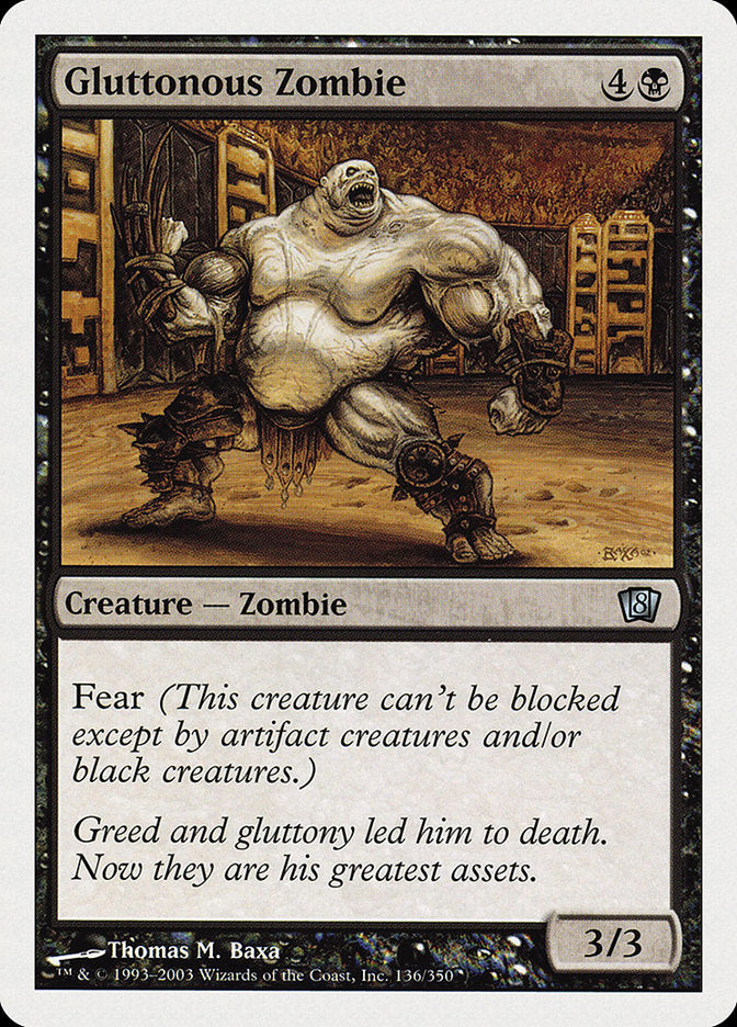 Zumbi Glutão / Gluttonous Zombie - Magic: The Gathering - MoxLand