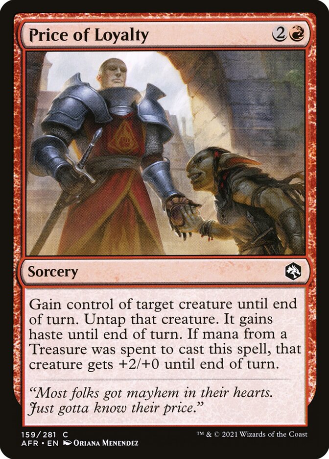 Preço da Lealdade / Price of Loyalty - Magic: The Gathering - MoxLand
