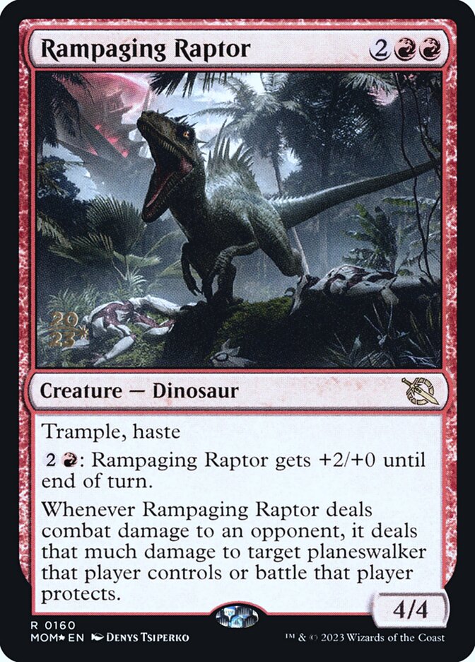 Raptor Rampante / Rampaging Raptor - Magic: The Gathering - MoxLand
