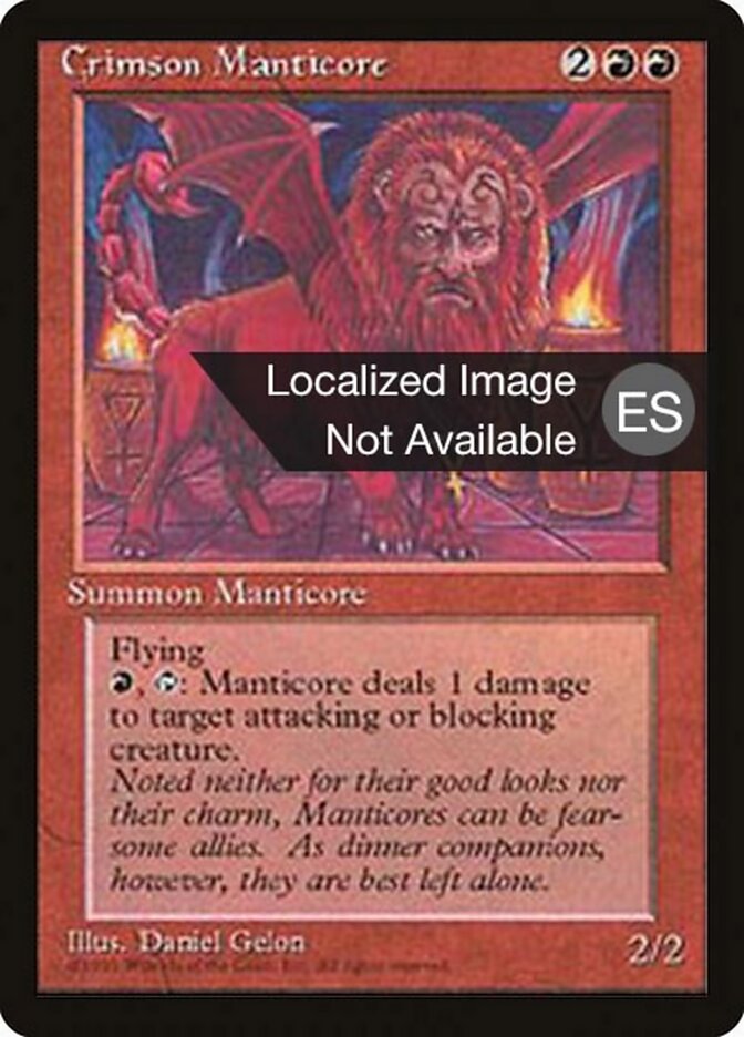Mantícora Escarlate / Crimson Manticore - Magic: The Gathering - MoxLand