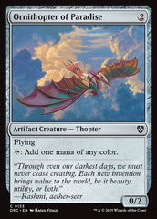 Ornitóptero do Paraíso / Ornithopter of Paradise - Magic: The Gathering - MoxLand