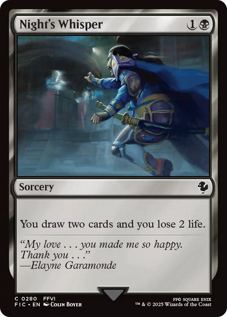 Sussurro da Noite / Night's Whisper - Magic: The Gathering - MoxLand