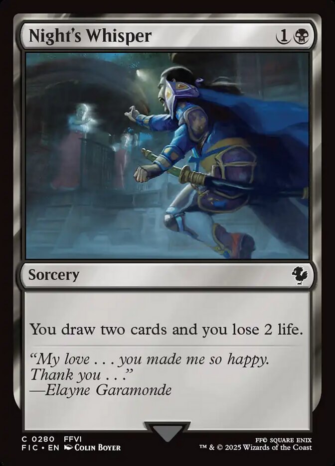 Sussurro da Noite / Night's Whisper - Magic: The Gathering - MoxLand