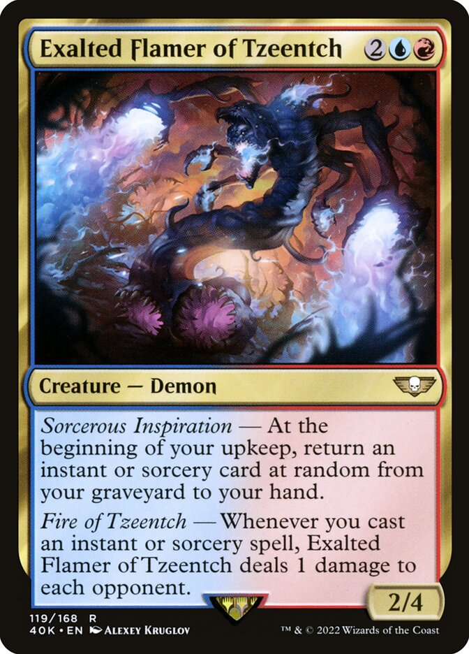 Lança-chamas Superior de Tzeentch / Exalted Flamer of Tzeentch - Magic: The Gathering - MoxLand