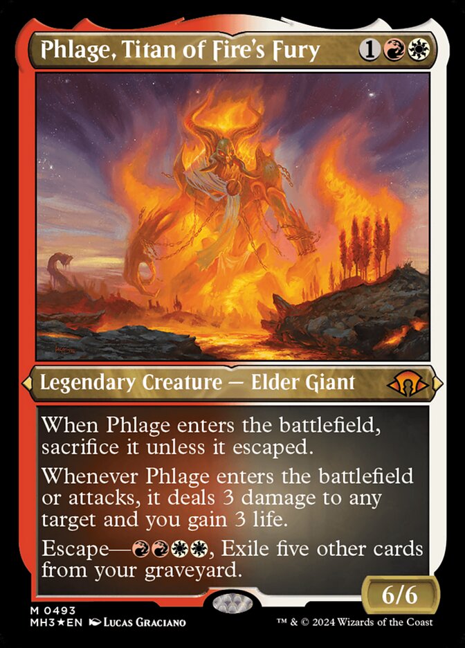 Phlage, Titã da Fúria Ígnea / Phlage, Titan of Fire's Fury - Magic: The Gathering - MoxLand