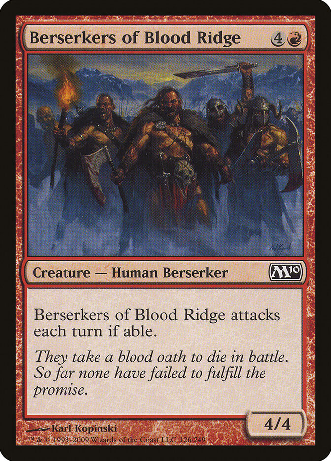 Amoques das Montanhas Sanguíneas / Berserkers of Blood Ridge - Magic: The Gathering - MoxLand