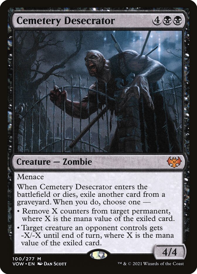 Profanador do Sepulcrário / Cemetery Desecrator - Magic: The Gathering - MoxLand