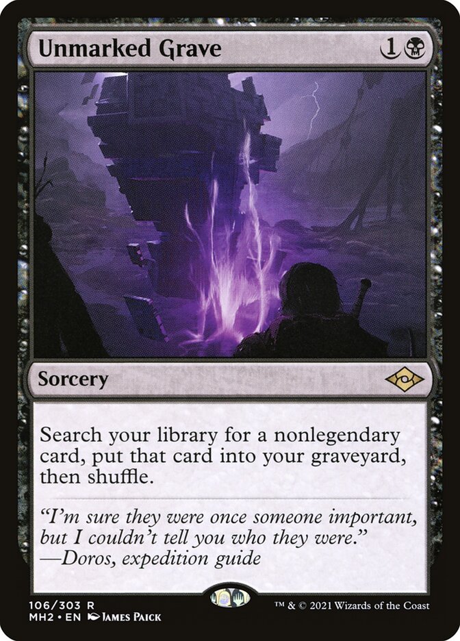 Túmulo Incógnito / Unmarked Grave - Magic: The Gathering - MoxLand